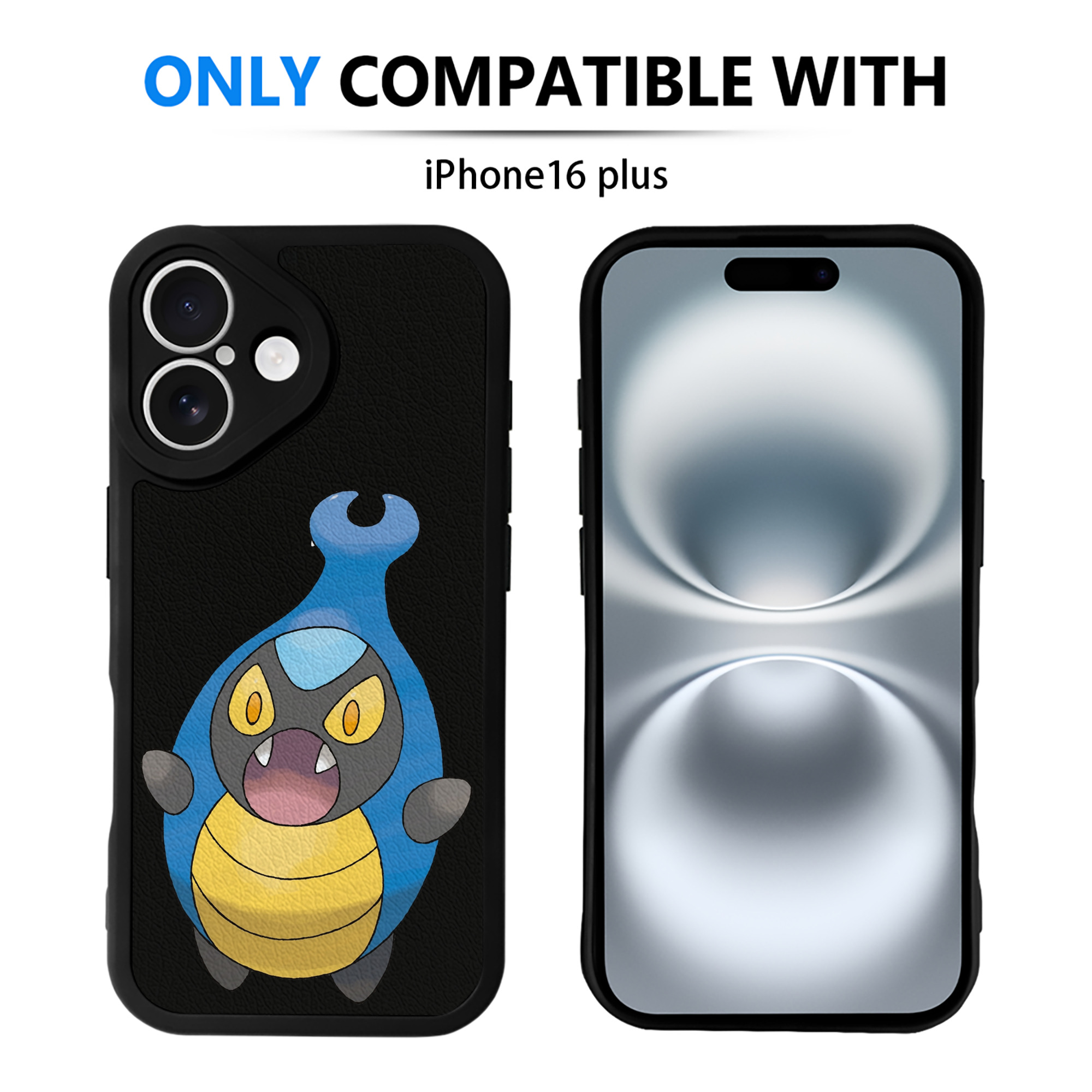 （画像用） ポケットモンスター Pokémon 【iPhone 16シリーズ対応】シリコンスマホケース（レザー調） 材質：シリコン
